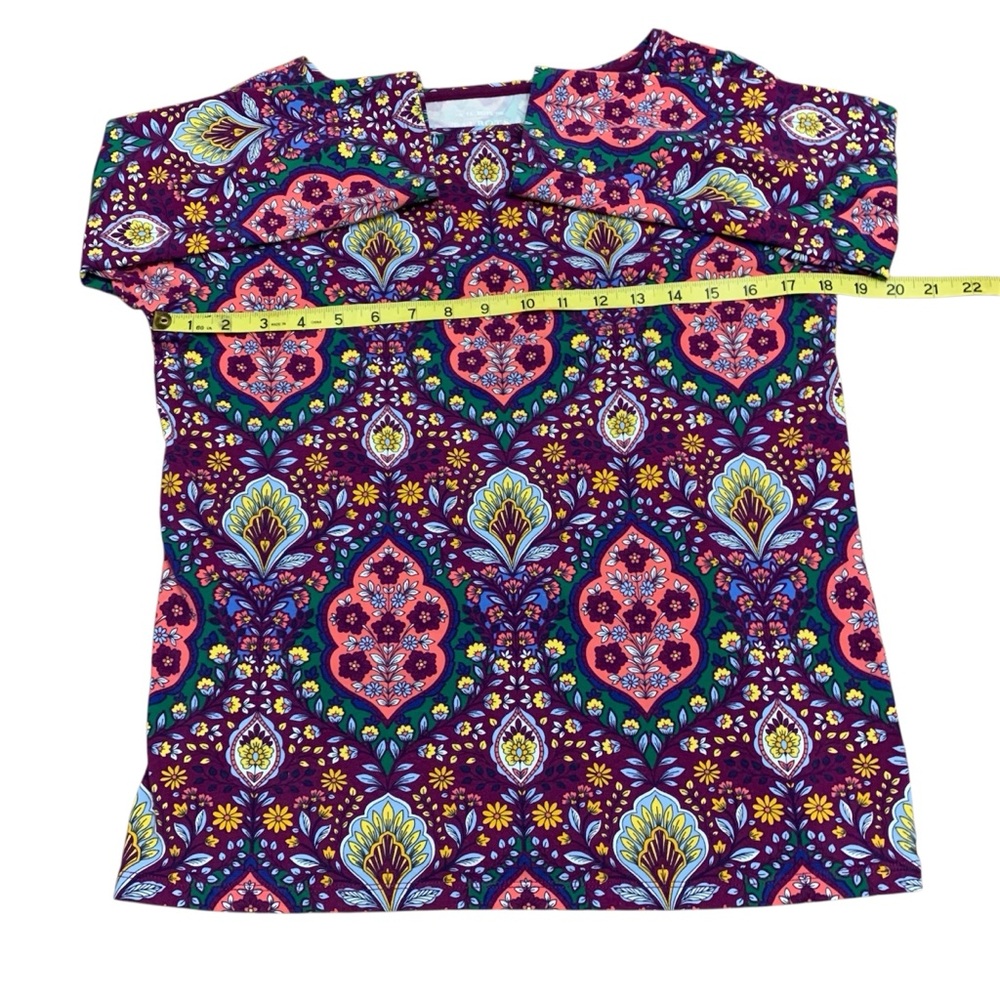 Talbots Purple and Pink Floral Blouse - Picture 8 of 11